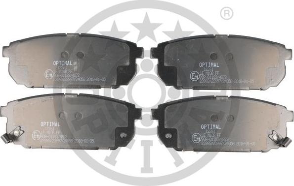 Optimal BP-12261 - Комплект спирачно феродо, дискови спирачки vvparts.bg