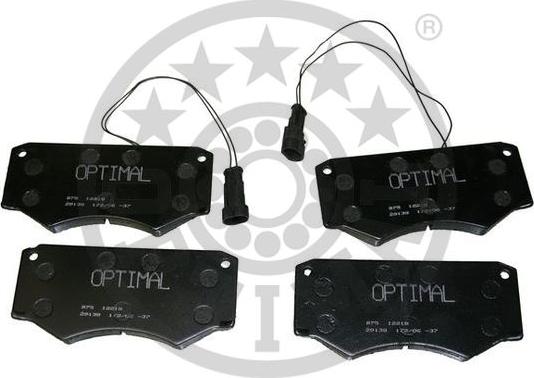 Optimal BP-12218 - Комплект спирачно феродо, дискови спирачки vvparts.bg