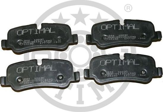 Optimal BP-12230 - Комплект спирачно феродо, дискови спирачки vvparts.bg