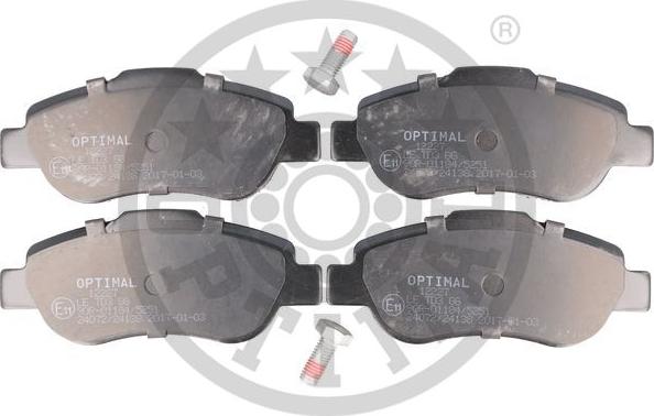 Optimal BP-12227 - Комплект спирачно феродо, дискови спирачки vvparts.bg