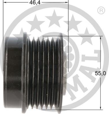 Optimal F5-5005 - Ремъчна шайба, генератор vvparts.bg