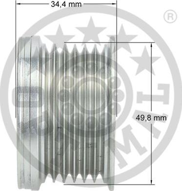 Optimal F5-1099 - Ремъчна шайба, генератор vvparts.bg