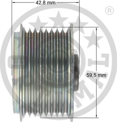 Optimal F5-1097 - Ремъчна шайба, генератор vvparts.bg