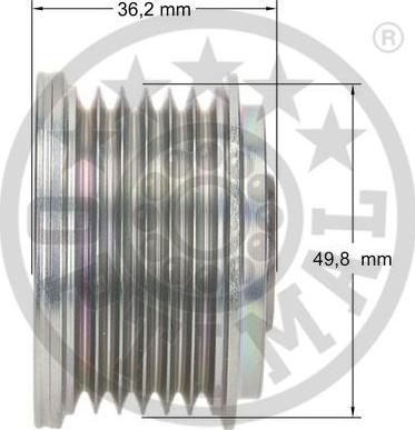 Optimal F5-1058 - Ремъчна шайба, генератор vvparts.bg