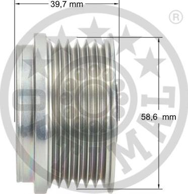 Optimal F5-1057 - Ремъчна шайба, генератор vvparts.bg