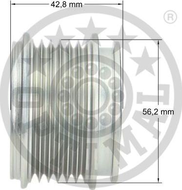 Optimal F5-1004 - Ремъчна шайба, генератор vvparts.bg