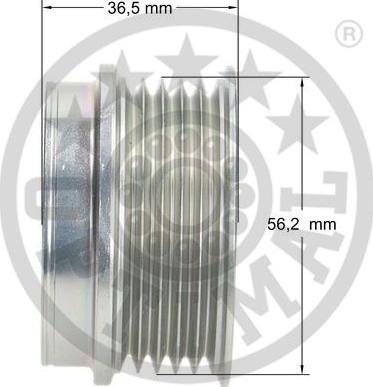 Optimal F5-1006 - Ремъчна шайба, генератор vvparts.bg