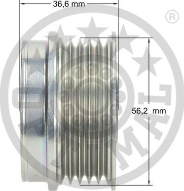 Optimal F5-1008 - Ремъчна шайба, генератор vvparts.bg