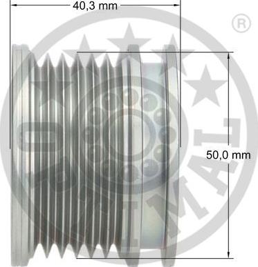 Optimal F5-1019 - Ремъчна шайба, генератор vvparts.bg