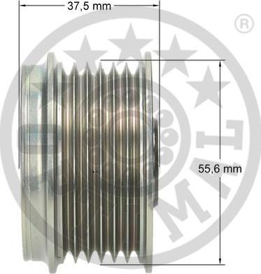 Optimal F5-1015 - Ремъчна шайба, генератор vvparts.bg