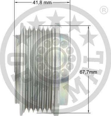 Optimal F5-1031 - Ремъчна шайба, генератор vvparts.bg