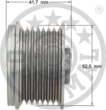 Optimal F5-1074 - Ремъчна шайба, генератор vvparts.bg