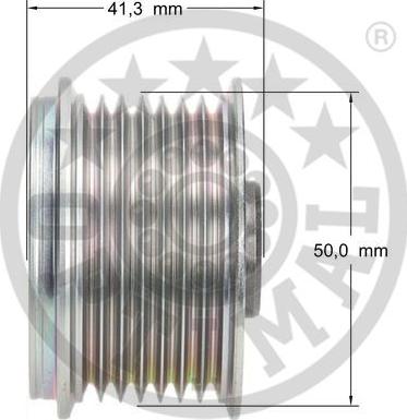 Optimal F5-1073 - Ремъчна шайба, генератор vvparts.bg