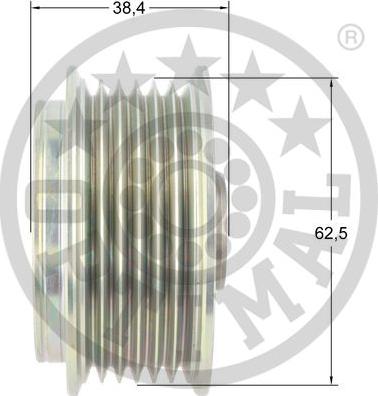 Optimal F5-1157 - Ремъчна шайба, генератор vvparts.bg