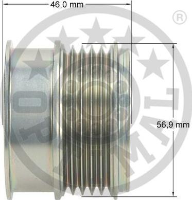 Optimal F5-1100 - Ремъчна шайба, генератор vvparts.bg