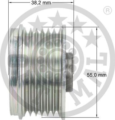 Optimal F5-1138 - Ремъчна шайба, генератор vvparts.bg