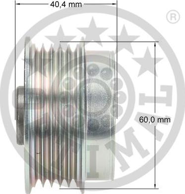 Optimal F5-1133 - Ремъчна шайба, генератор vvparts.bg