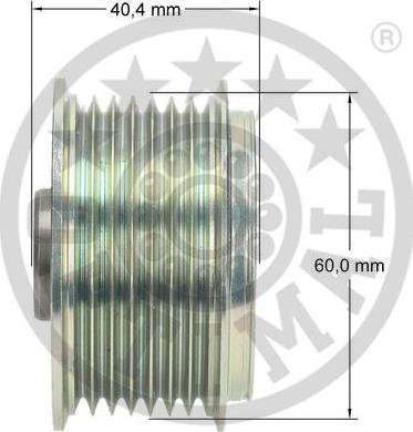 Optimal F5-1137 - Ремъчна шайба, генератор vvparts.bg