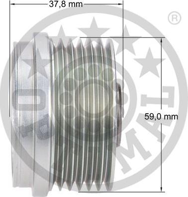 Optimal F5-1207 - Ремъчна шайба, генератор vvparts.bg