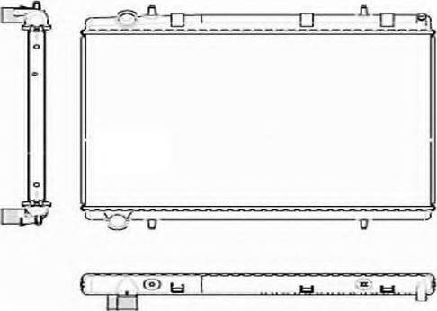 Ordonez 1020938815 - Радиатор, охлаждане на двигателя vvparts.bg