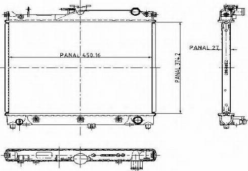 Ordonez 1020470803 - Радиатор, охлаждане на двигателя vvparts.bg