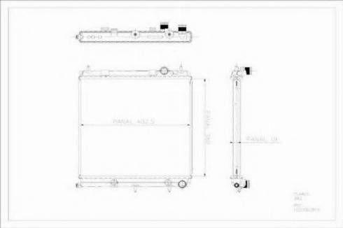 Ordonez 1020562815 - Радиатор, охлаждане на двигателя vvparts.bg