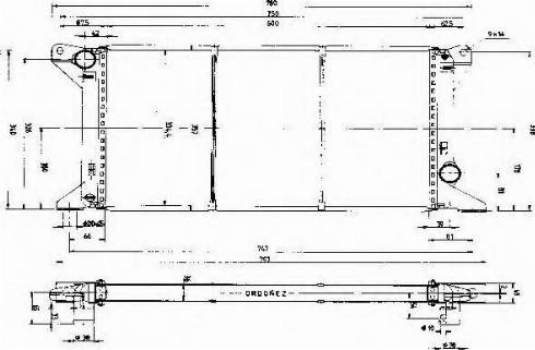 Ordonez 1020210809 - Радиатор, охлаждане на двигателя vvparts.bg