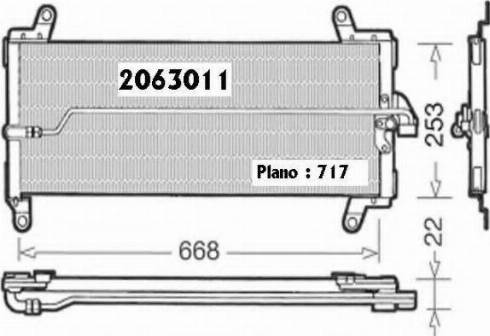 Ordonez 2063011 - Кондензатор, климатизация vvparts.bg