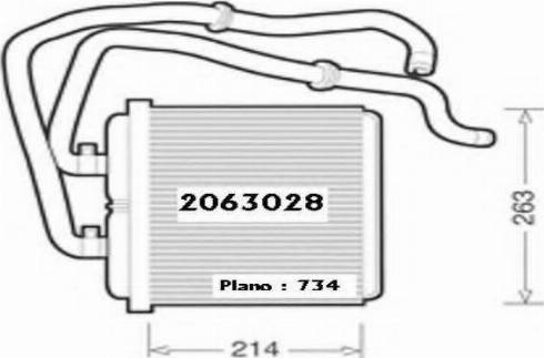 Ordonez 2063028 - Топлообменник, отопление на вътрешното пространство vvparts.bg