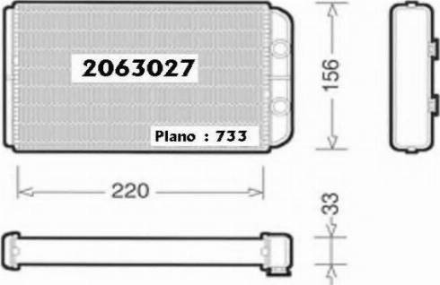 Ordonez 2063027 - Топлообменник, отопление на вътрешното пространство vvparts.bg