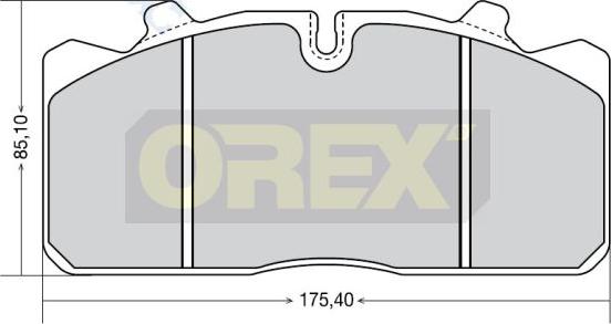 Orex 742003 - Комплект спирачно феродо, дискови спирачки vvparts.bg