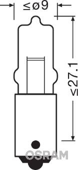Osram 64111 - Крушка с нагреваема жичка, светлини купе vvparts.bg