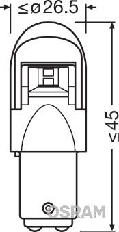 Osram 1557CW-02B - Крушка с нагреваема жичка vvparts.bg