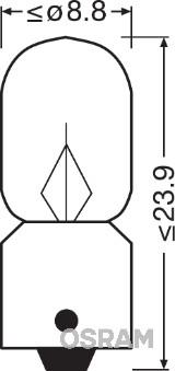 Osram 3796 - Крушка с нагреваема жичка, светлини купе vvparts.bg