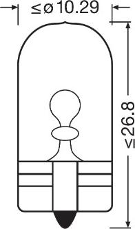 Osram 2825CBN - Крушка с нагреваема жичка, мигачи vvparts.bg