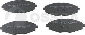 OSSCA 13643 - Комплект спирачно феродо, дискови спирачки vvparts.bg