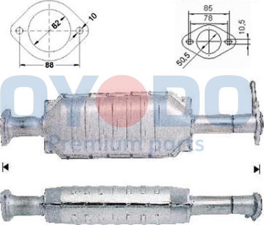 Oyodo 10N0096-OYO - Катализатор vvparts.bg