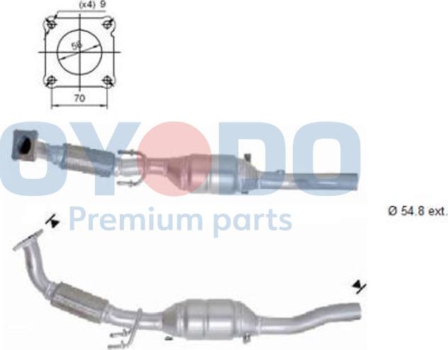 Oyodo 10N0049-OYO - Катализатор vvparts.bg