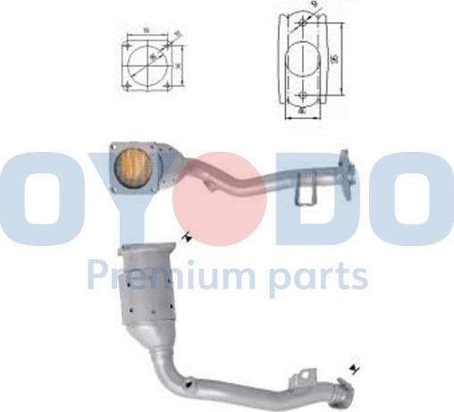 Oyodo 10N0045-OYO - Катализатор vvparts.bg