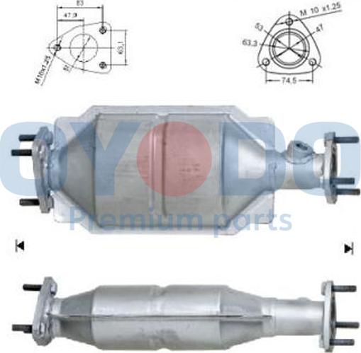 Oyodo 10N0067-OYO - Катализатор vvparts.bg