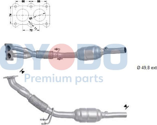 Oyodo 10N0004-OYO - Катализатор vvparts.bg