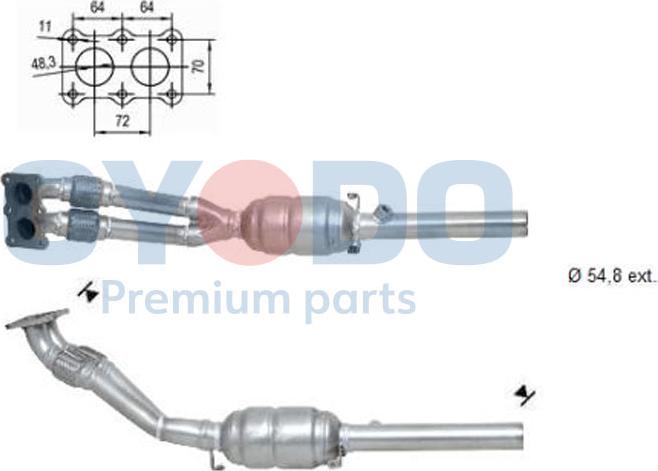 Oyodo 10N0018-OYO - Катализатор vvparts.bg