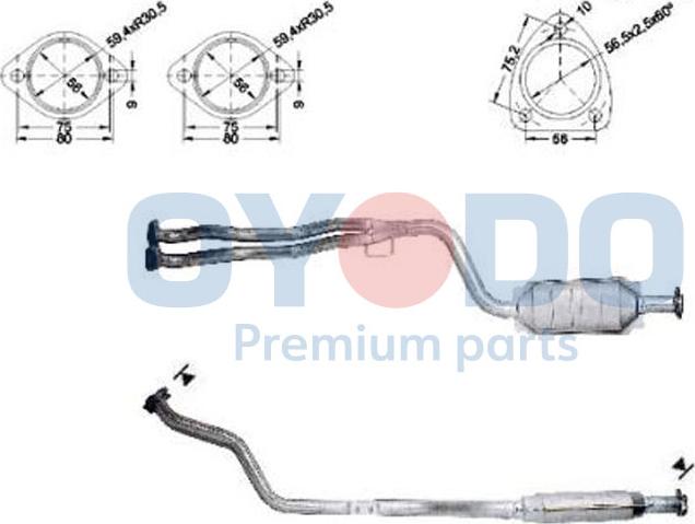 Oyodo 10N0080-OYO - Катализатор vvparts.bg