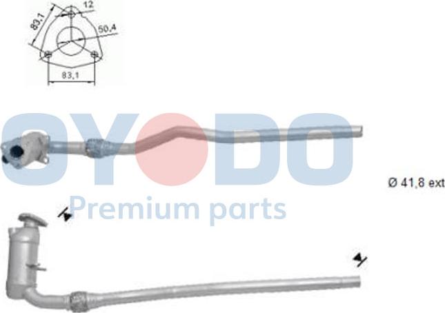 Oyodo 10N0087-OYO - Катализатор vvparts.bg