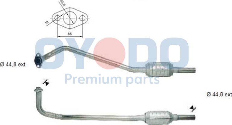 Oyodo 10N0035-OYO - Катализатор vvparts.bg