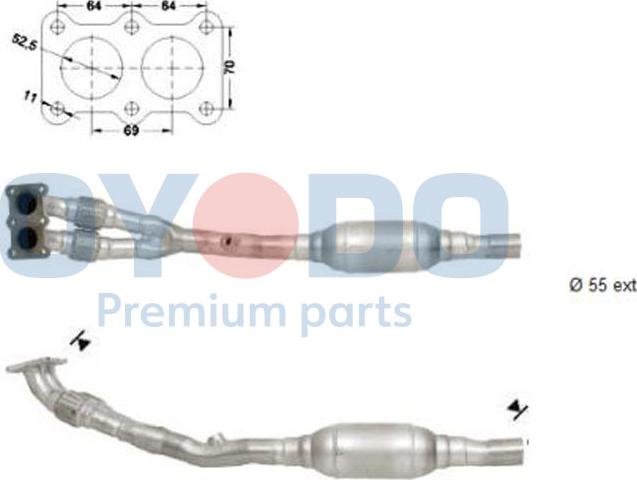 Oyodo 10N0031-OYO - Катализатор vvparts.bg