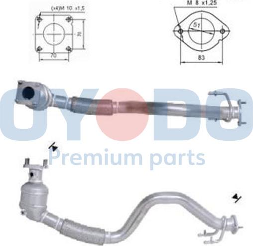 Oyodo 10N0032-OYO - Катализатор vvparts.bg