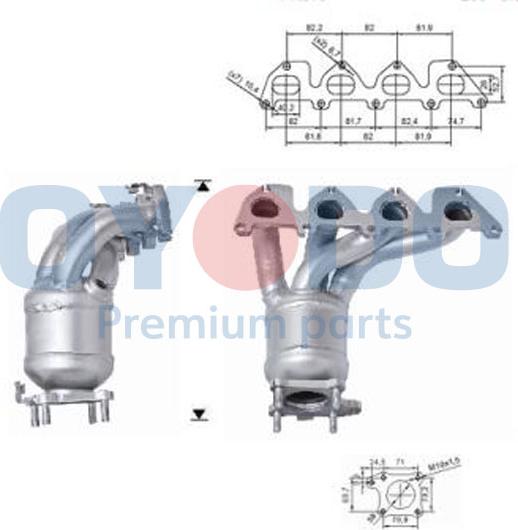 Oyodo 10N0025-OYO - Катализатор vvparts.bg