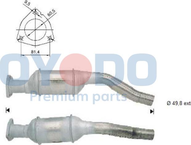 Oyodo 10N0073-OYO - Катализатор vvparts.bg