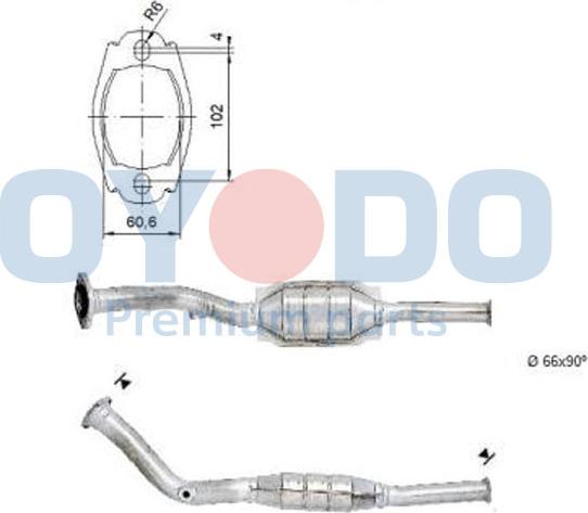 Oyodo 10N0140-OYO - Катализатор vvparts.bg